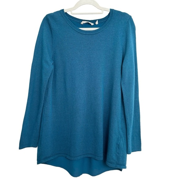 Soft Surroundings Sirena Sweater Women’s Wool Alpaca Split Back size Medium - Picture 2 of 12